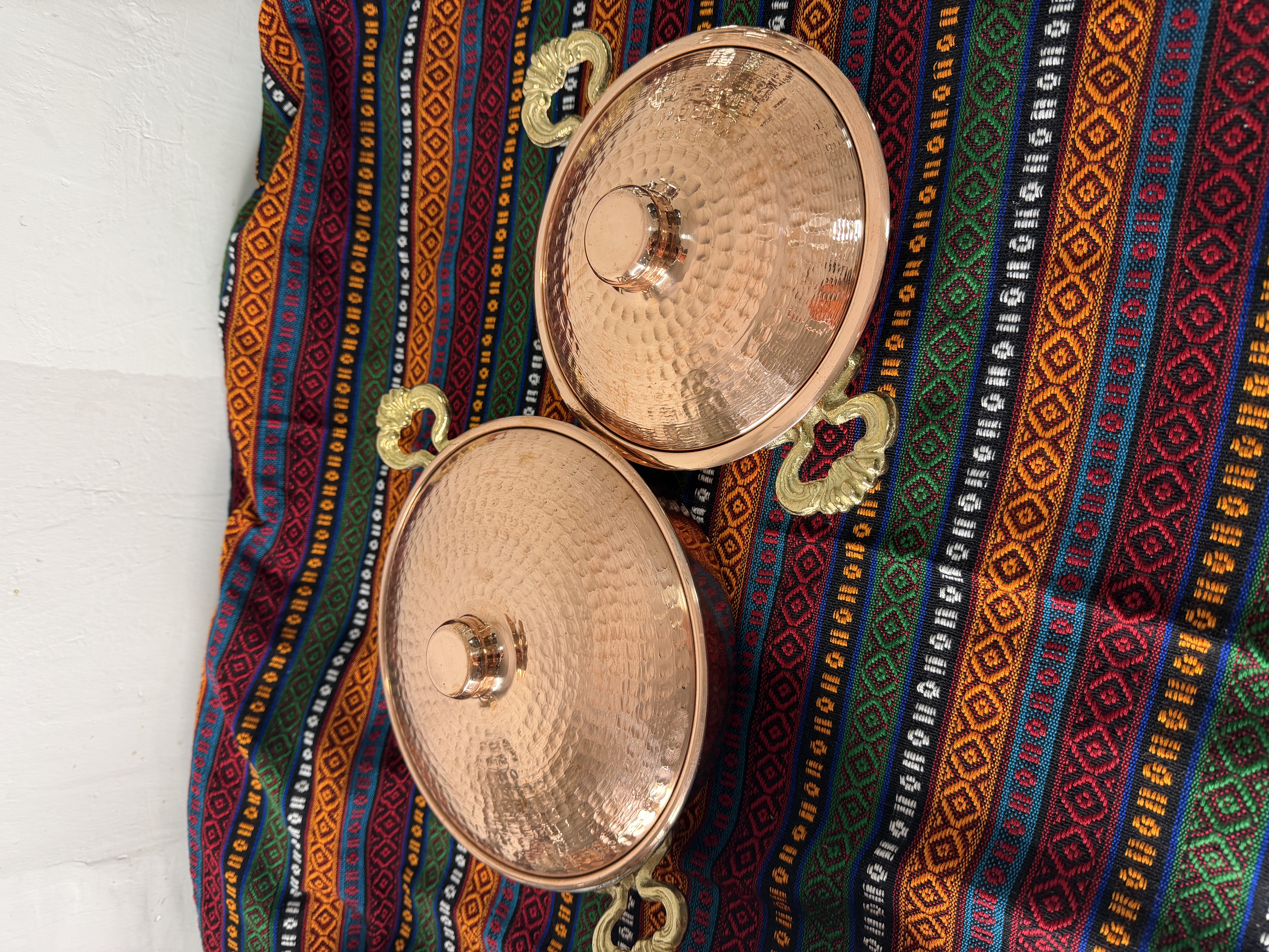 Bakır büyük boy sahan 2 adet